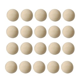 Sewroro 100pcs Half Wooden Beads Unfinished Wooden Balls Mini Hemisphere Half Craft Balls Half Wood Balls for Paint DIY Arts and Craft Supplies