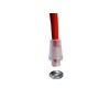 Clamping nipple strain relief M10x1 transparent, also suitable for textile