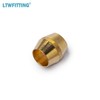 LTWFITTING 1/8-Inch Brass Compression Sleeves Ferrule with 1/8-Inch Compression Nut,