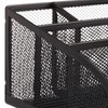 Relaxdays Desk Organizer, Metal Black, 18 x 25.5 x 10.5