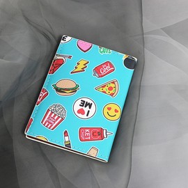 Kawaii Pizza Hamburger Passport Cover Women Passport Horder PU Leather Travel Popcorn Passport Book Holder For Teen Girls (Popcorn)