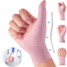 Wrist Thumb Brace Mommy Compression Stabilizer Waterproof Thumb Spica Splint for Arthritis,Trigger Finger,De Quervains Tenosynovitis,Tendonitis,CMC Joint Pain and Support-Women Men-Left or Right Hand