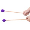 1 Pair Marimba Stick Mallets Beech Handle Xylophone Instrument Accessories