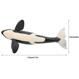 Animal Model, Plastic Similation Animals Figures Killer Whale Shape Model Early Education Static Solid Gift for Kids