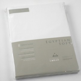 Catherine Lansfield CL Home 200 Thread Count Cotton Egyptian Single Flat Sheet, White