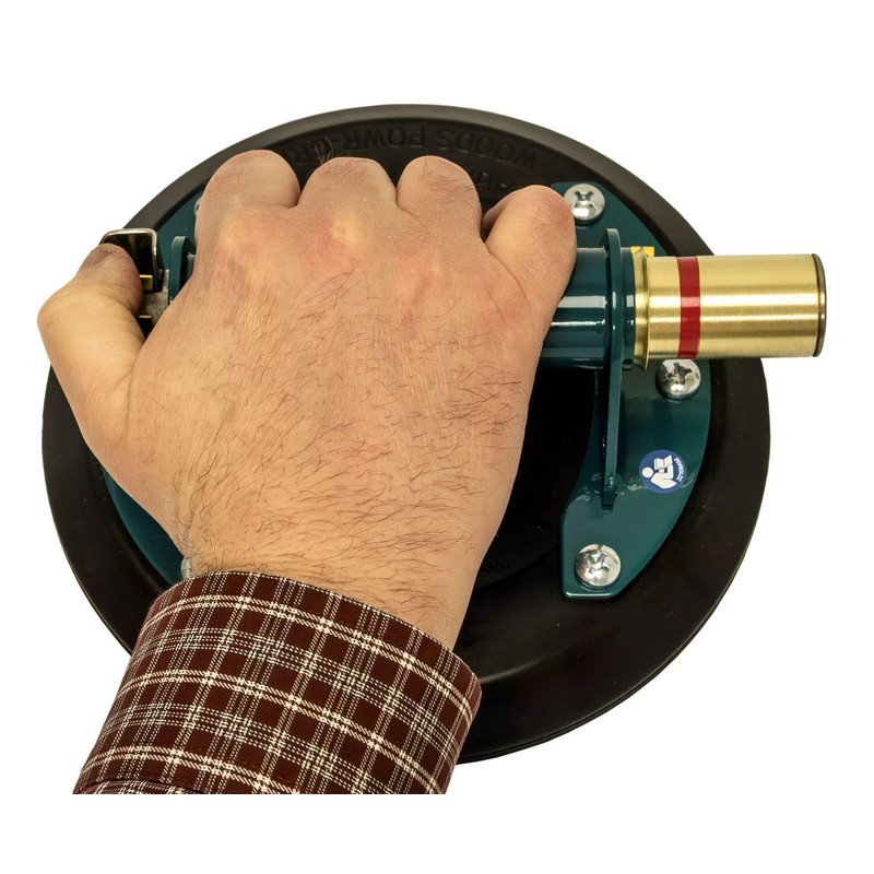 Wood's Powr-Grip N4950 8" Flat Vacuum Suction Cup with Metal