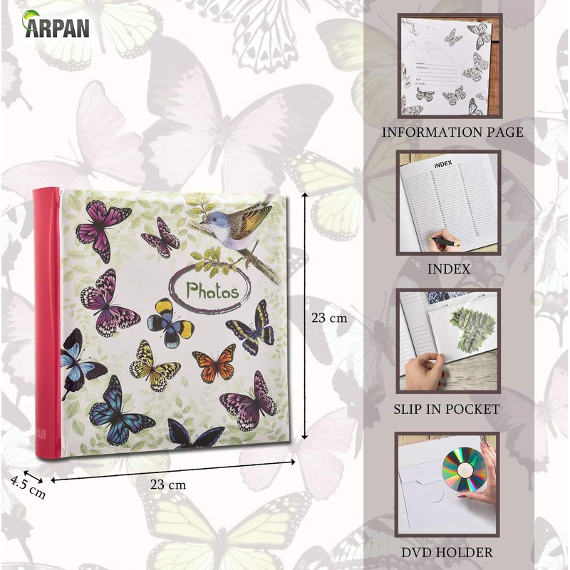 Arpan Cream Photo Album Large Slip In Album 200 Holds