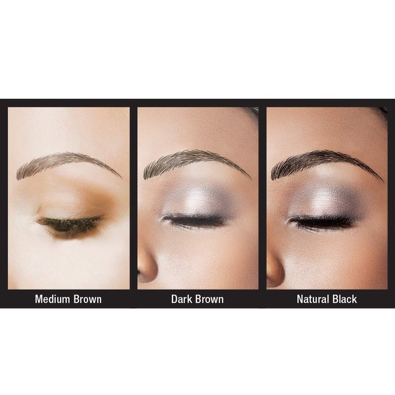 Godefroy MyBrows Long Lasting Eyebrow Transfers, Medium Arch, Light Brown,