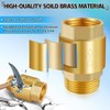 Boltigen 2Pcs 1in NPT Spring Check Valve, Brass Non Return