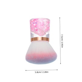 Gatuida Nail Art Dust Brush: Flower Shaped Soft Duster - Dip Powder Remover - Makeup Manicure Brush Clean Up Tool for Acrylic Nails