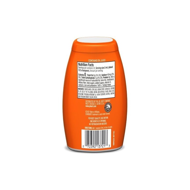 Starburst Liquid Water Enhancer - Orange - Low Calorie Water