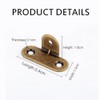 6PCS Brass Corner Braces 90 Degree Right Angle Brackets with