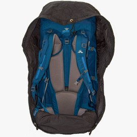 LOWLAND OUTDOOR® Rain and transport cover for backpacks - water resistant < 85 L - 304 g, black