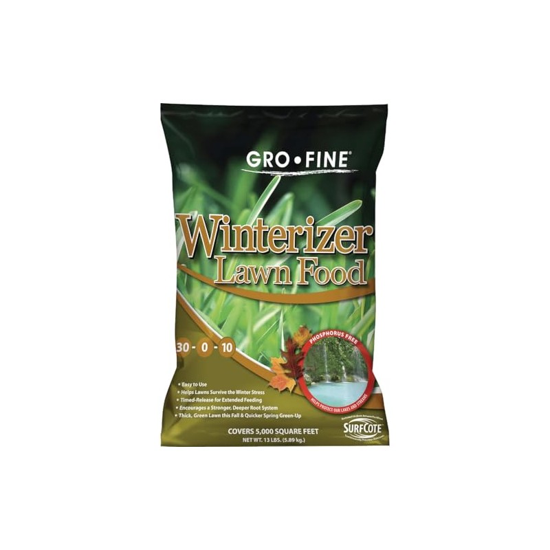 GRO-Fine 13 Lb. 5000 Sq. Ft. 30-0-10 Winterizer Fall Fertilizer