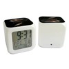 White Cube Illuminated Alarm Clock - Nebula Universe, Galaxy, Stars,
