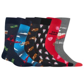 Hotsox Men's Wedding Bundle 6 Pack, Multi-Colored, Men's 6-12, Multi, 6-12