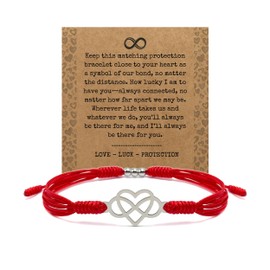 HARACRAFT Love Infinity Celtic Knot Bracelet, Everlasting Protection String Bracelet, Inspirational Gift for Valentine, Birthday, Couple, Frienship, Pinky Promise, Him and Her (Celtic Knot)