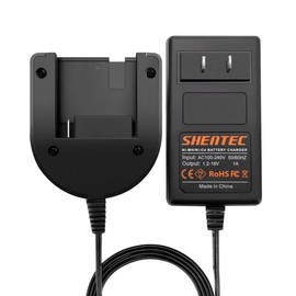 Shentec Multivolt 1.2V-18V Porter Cable Battery Charger Ni-MH/Ni-Cd Compatible with Porter Cable PC18B PCC489N Slide-in Style Battery (Not for Li-ion Battery)
