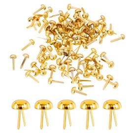 100 Pcs Gold Split Pins - 8x16mm Metal Paper Fasteners Split Pins Paper Fasteners for Scrapbooking, DIY Crafts, Office Supplies, Brass Brads & Craft Fasteners