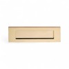 Polished Brass Letter Plate Front Door 256 x 76mm, 10