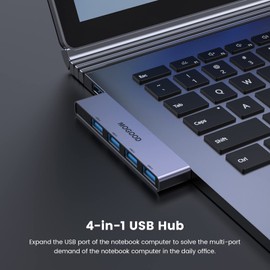 USB Hub for Laptop,MOGOOD USB Hub USB Splitter Ultra-Slim Data USB Hub [Charging Not Supported] Multi USB Port Expander USB Adapter Station for Laptop,Windows PC,Mac,Printer,Flash Drive,Mobile HDD