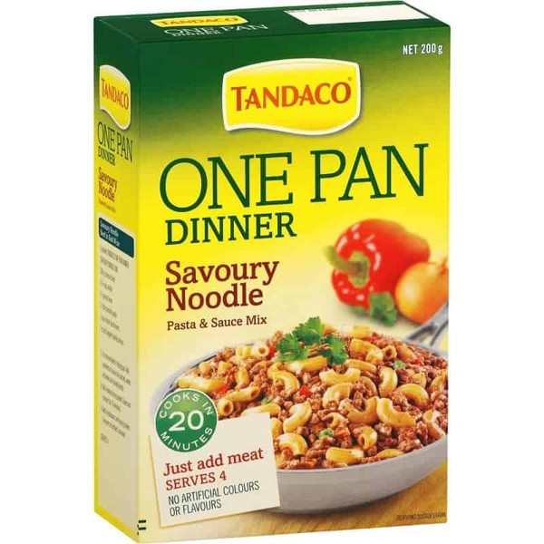 Tandaco Savoury Noodle Pasta & Sauce One Pan Dinner 200g