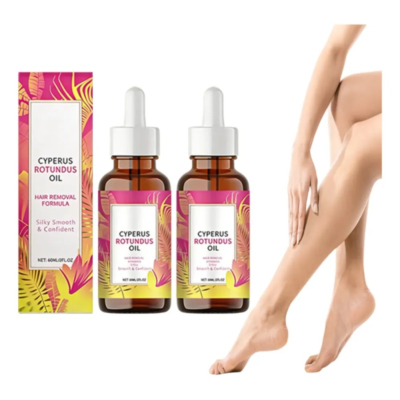 Aceite Natural De Cyperus Rotundus Para La Depilación 2pcs