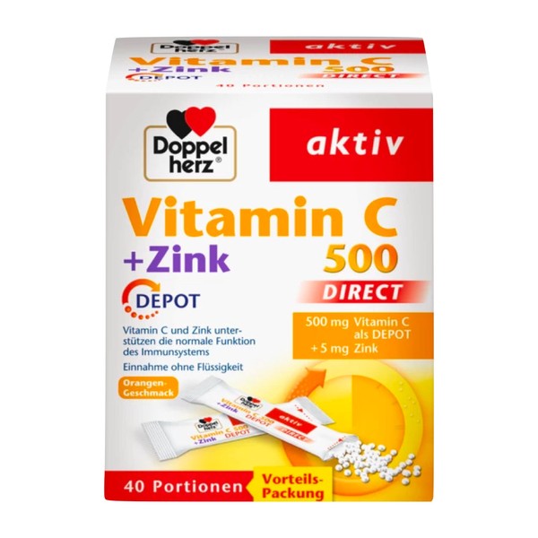 Vitamin C 500 + Zink + D3 DEPOT Direct Pellets 40 sachets