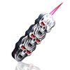 BEUIWJHE Torch Lighter, Unique Metal Skull Design, Refillable and Adjustable,