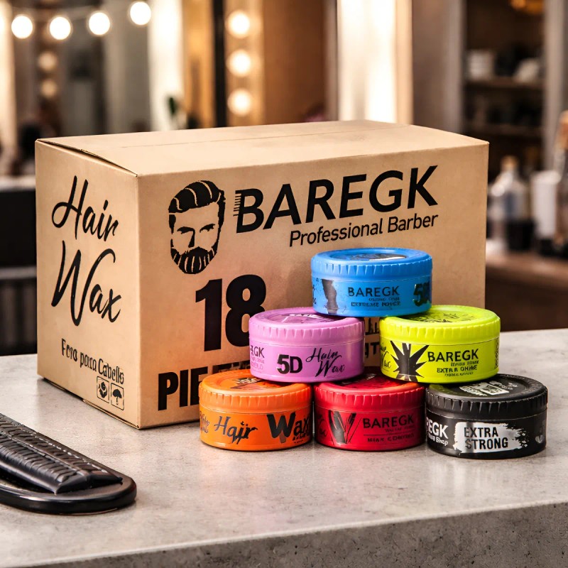 Pack 18 Ceras Para Cabello / Peinar 5d Baregk Hair