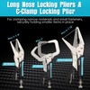 SHALL 6-Piece Locking Pliers, Vice Grips Pliers Set, 5",7" &