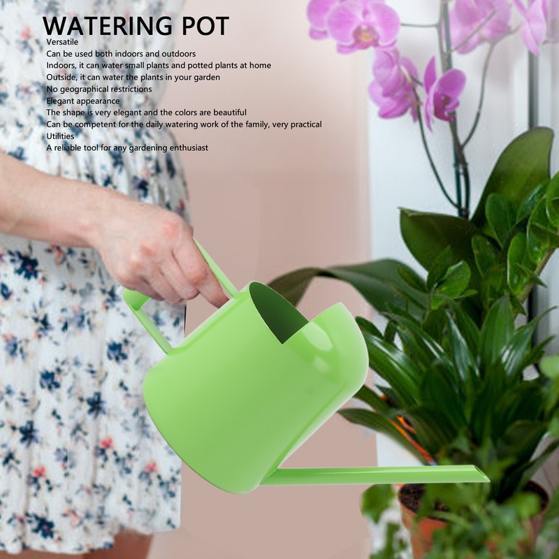 Garden Watering Can Multipurpose Retro Stainless Steel Long Spout Watering