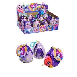 Simba Simba 105952650 - Pearly Pods Glow in The Dark, 12-fach sortiert, es wird nur Artikel geliefert, Plüschfigur, Leuchteffekt, 8cm, seltene Meerjungfrau mit Perle, Muschel als Anhänger, ab 3 Jahren