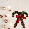 Greenbrier International GT Christmas House Tinsel Candy Cane Hanging Ornament,