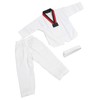 Kids Taekwondo Uniform with Belt Polyester and Cotton Breathable Soft