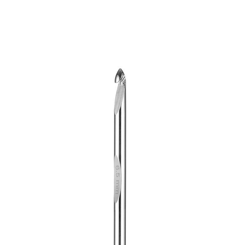 J10/6mm Interchangeable Tunisian Crochet Hooks Set with Cable 24" Aluminum