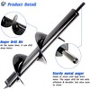 QeeHeng Garden Bulb Auger Drill Bit, 2 Pcs Garden Auger