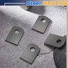 Dunzy 100 Pcs Steel Weld Tabs 1" W, 1 1/2"