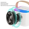 Portable Bluetooth Speaker with 2 Wireless Microphones, RGB Karaoke Machine