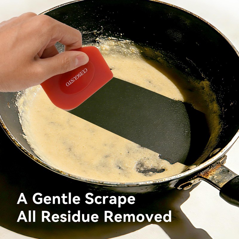 Pan Scraper Dish Scraper Food Scraper Tool Plastic Pot Scraper