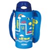 Thermos Water Bottle FHL-402F BL-N, Vacuum Insulated Bottle with a