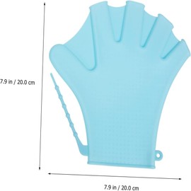 UNIQOCK Silicones Swimming Glove Webbed Swim Glove Finger Type Water Resistance Gear Fins for Aquatic Training Silicones Swimming Glove