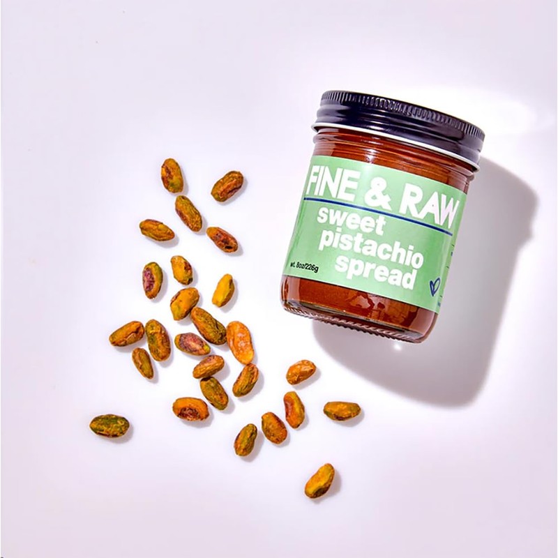 Fine & Raw Sweet Pistachio Spread, Vegan Pistachio Butter, Organic