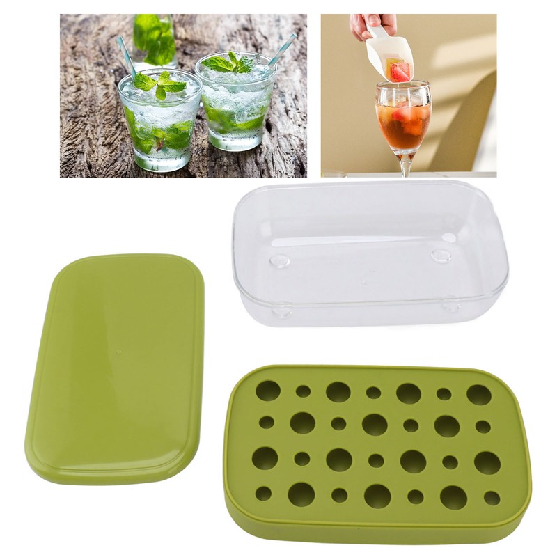 Reusable Flexible Ice Cube Maker Mold Easy Release Round Ice