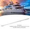 Flag Pole 610mm Stainless Steel Weather Resistant Rustproof Marine Flagpole