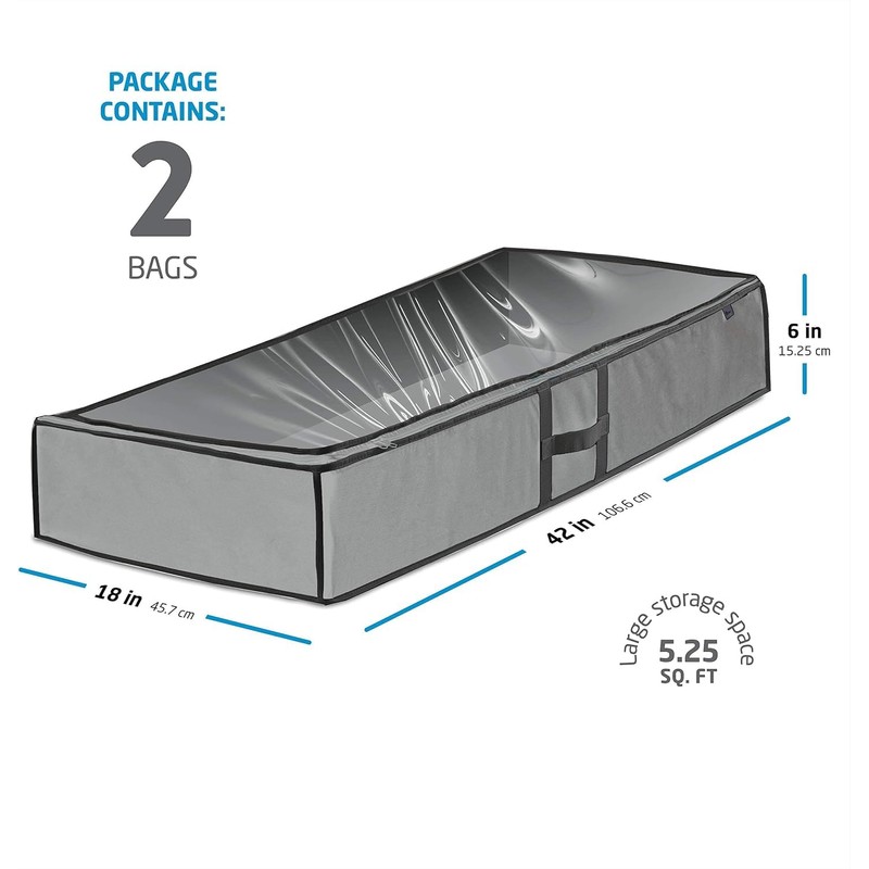 Verahaus Underbed Storage - Pack of 2 Foldable Storage Box