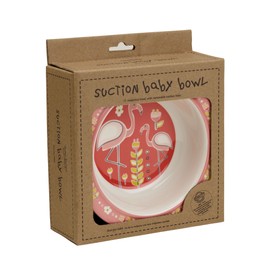 SugarBooger - Cuenco con ventosa, diseño de flamencos