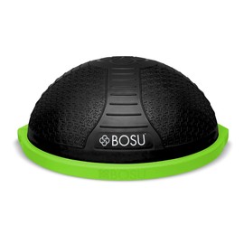 Bosu NEXGEN Balance Strength Trainer, Multi-Functional 26" Exercise Ball, Home Gym Equipment for Full Body Workouts, Black with Lime Green Rim
