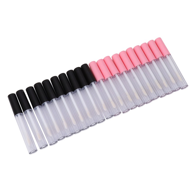 20pcs Empty Lip Gloss Tubes Containers Clear Mini Refillable Lip