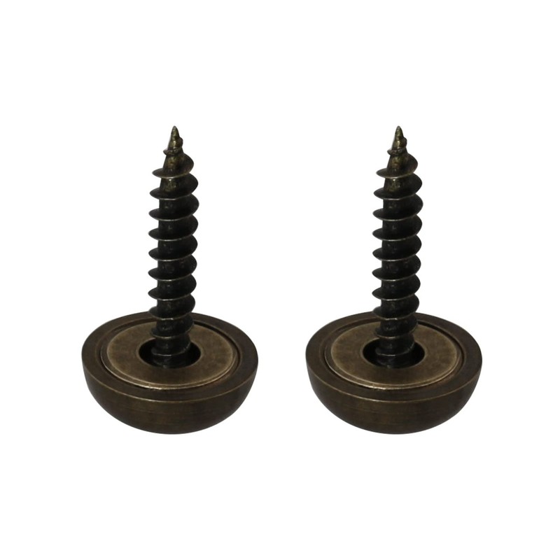 DGBRSM 8pcs Pure Brass Decorative Screws with Caps Used as